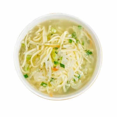 Vegetable noodles clear soup